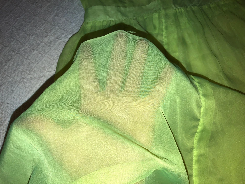 SEXY VESTIDO CORTO HALLOWEEN COSPLAY MUJER MOSSIMO VER A TRAVÉS AMARILLO CORTE BAJO XS  Foto 2 de 4