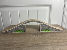 Thomas Wooden Railway Overpass Grey Stone Bridge 3 Piece Set