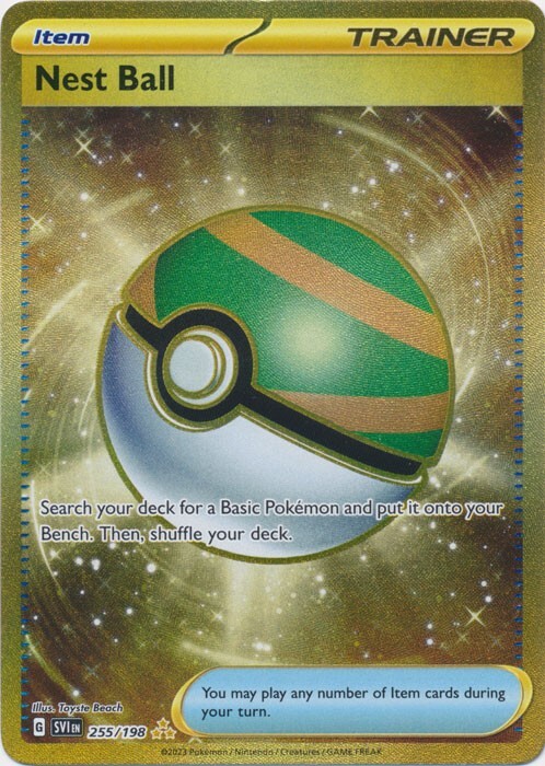 ネストボール　UR Nest Ball - 255/198 Hyper Rare Scarlet & Violet Base Set