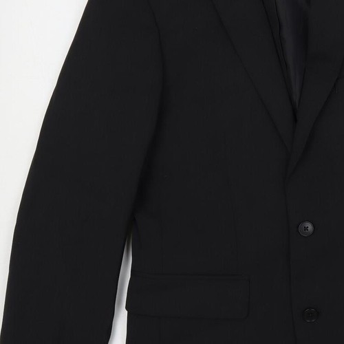 Fellini Mens Black Polyester Blend Suit Jacket Size 36 Reg - Picture 7 of 10
