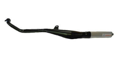 Tuning Auspuff Proma Schwarz  Gilera EC1 Vespa Ciao mit 22mm Zylinderanschluß