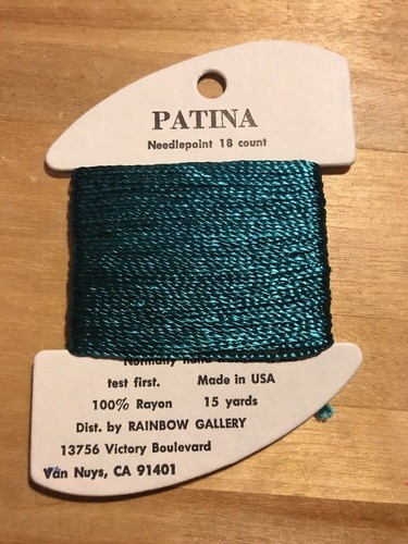Rainbow Gallery PATINA Needlepoint 18 ct 100% Rayon USA 15 yd Pick your Color - Picture 19 of 25