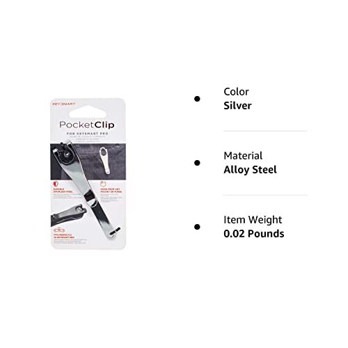 KeySmart Deep Carry Pocket Utility Clip Add On Everyday Carry