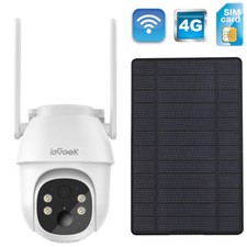 ieGeek 2K Solar PTZ 360  CCTV 4G LTE Cellular Security Camera Outdoor Sim Card