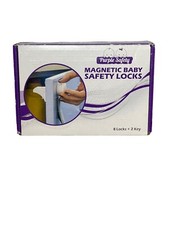Purple Safety Magnetic Baby Safety Locks 8 Locks  2 Keys