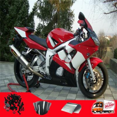 NA Black Red White Fairing Fit for Yamaha 1998-2002 YZF R6
