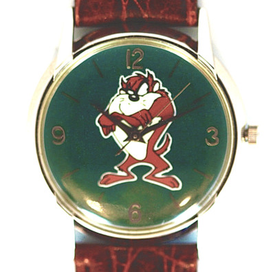 Fossil Brown Leather Tasmanian Devil Watch Fossil Taz, Tasmanian Devil First Sketch Model Sheet Watch  main image 2