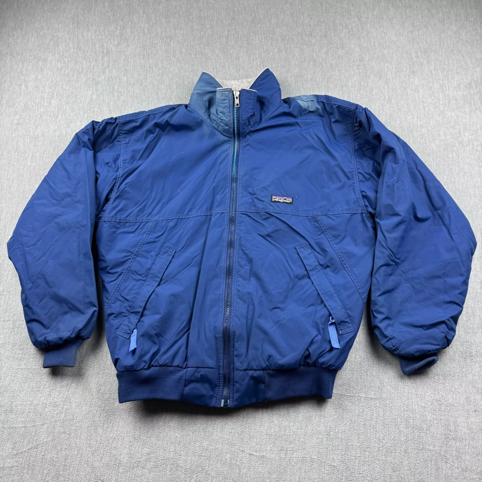 patagonia vintage full zip softshell fleece jacket