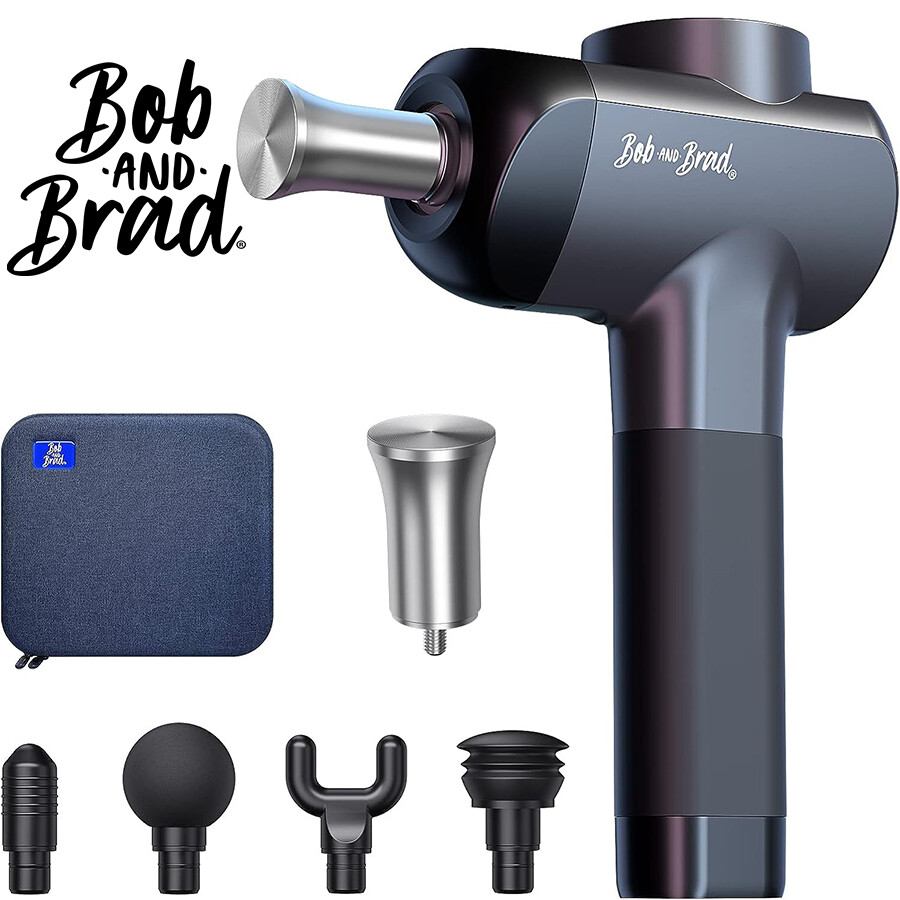 BOB & BRAD X6 Pro Deep Tissue Massage Gun with 5 Attachments for Muscle Pain Relief  