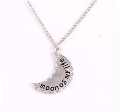 HALBMOND HALSKETTE SILBER GAME OF THRONES DAENERYS MOON OF MY LIFE ANHÄNGER NEU