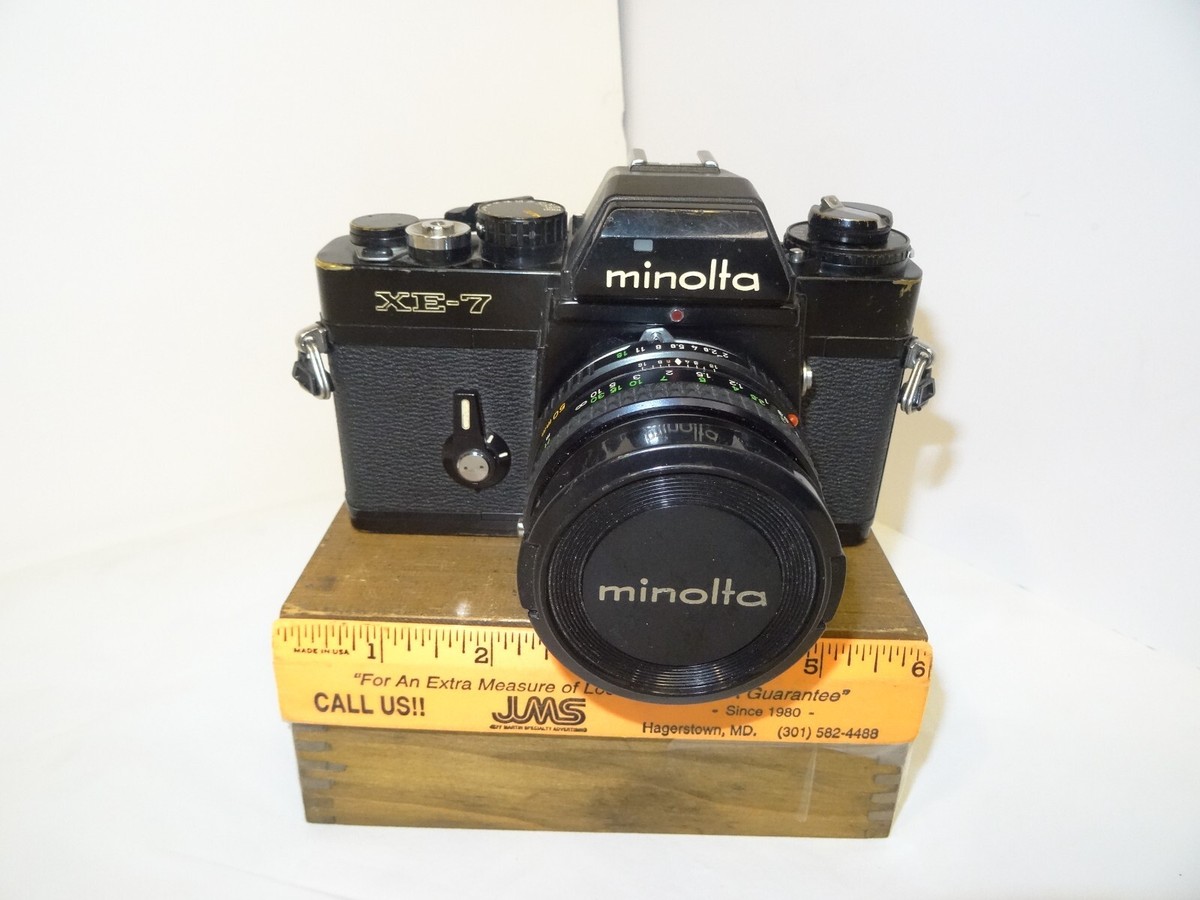 Minolta XE-7 35mm Film Camera with MD Rokkor-X 50mm 1:2 Lens (READ