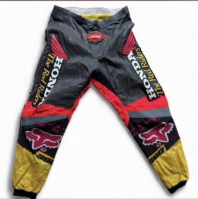 Vintage Fox Racing 360 Honda The Red Riders 90s Motocross Pants