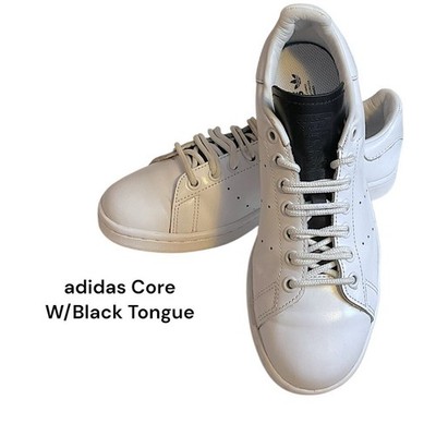 Adidas Stan Smith Sneakers Men's SZ 6 Core White Black Tongue Low Top Limit ED