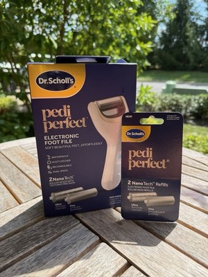 Dr. Scholl's Pedi Perfect Electronic Foot File Waterproof +2 Refills