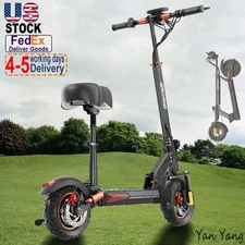 Electric Scooter with Seat, Commuter Foldable, 800W 12.5Ah Battery, Speed 28 mph