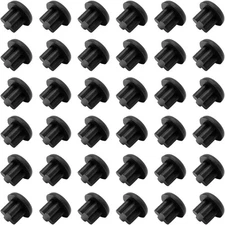 30 Pcs 3.5mm Rubber Dust Plug,Anti-Dust Cover Protector Headphone Jack Black 