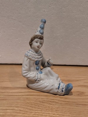 Milano Porzellan Clown Figur von Eda Mann 7 Vintage Sammlerstücke Ornamente sehr guter Zustand