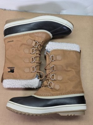 Sorel Men\'s Pac Boots Size 11 Brown Leather Winter Snow Boots Vintage Sorel Boots Mens Size 11 Brown Leather Steel Toe  main image 3