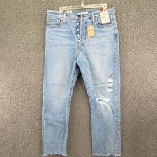Levi's Wedgie Women's High Rise Straight Leg Jeans Size 32x28 Light Wash 5587
