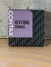 Contax 67/86 Metal Step Ring with Matching Lens Hood   Japan