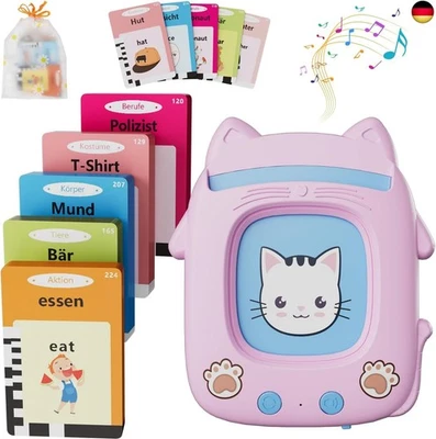 ELECTIGHT Sprechende Lernkarten, Zweisprachigkeit Wörter Lernen, Deutsch Englisch