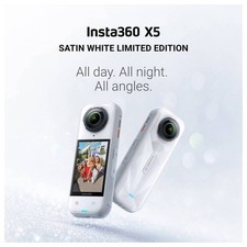 Insta360 X5 360° 8K Action Camera Limited Edition Satin White