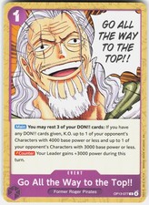GO ALL THE WAY TO THE TOP!! OP13-077 COMMON ONE PIECE LP