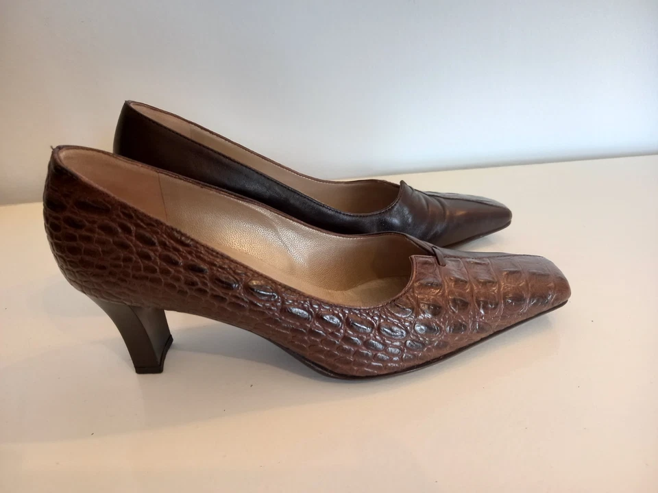 Chaussures marron - vintage - Taille 38 - Peter Kaiser - Photo 1/4