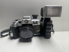 Vintage Camera Canomatic 35MM Camera Big Royal View Flash  50 mm Lens Case Strap