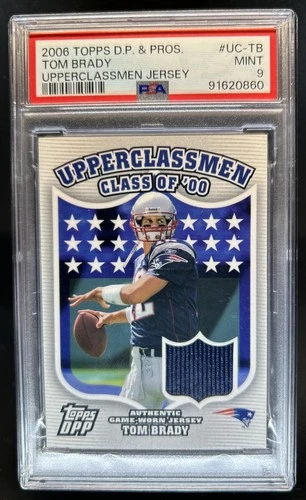 2006 Topps Draft Picks &amp; Prospects Tom Brady Upperclassmen Jersey #UC-TB PSA 9