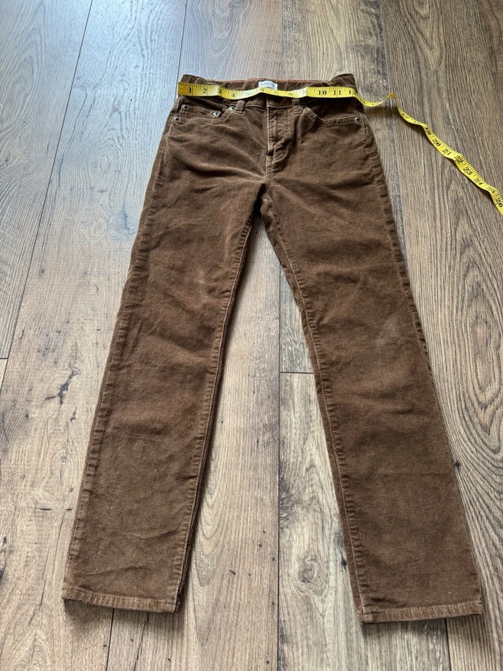 Pantalones de pana Crewcuts J Crew niños niños talla 8 marrón elástico Foto 2 de 4