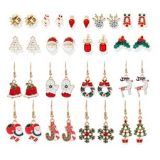 Christmas Earrings for Women 17 Pairs Christmas Holiday Earrings Set Christmas T