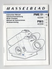 Hasselblad Prism Viewfinder PM5  Meter Prism Viewfinder PME51 Instruction Book