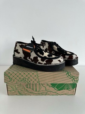 Brain Dead x Clarks Desert Nomad Casual Shoes Cow Print Size 8 US