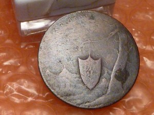 1800 Ireland Half Penny Token - Bank Of R.Woodcock Enniscorthy Scarce #WW
