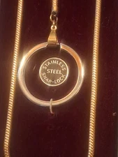 VINTAGE FORSTNER WATCH FOB CHAIN WITH ORIGINAL BOX TAGS