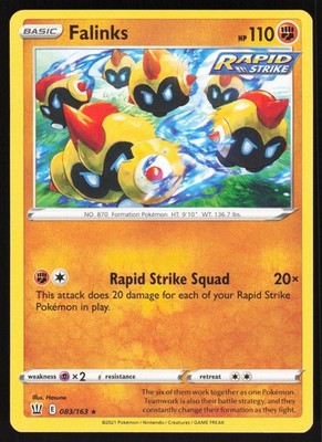 Falinks SWSH05: Battle Styles 083/163 NM Hasuno