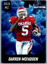 Darren McFadden Signed 2004 DCS RC Card Auto Dallas Card Show Arkansas