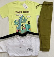 BNWT WOT Boys 4 Short Sleeve Tops Joggers Set Age 4, 4-5 years NEXT, George
