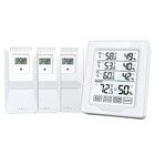 Wireless Indoor Outdoor Thermometer with 3 Sensors for Temp Humidity Monitoring