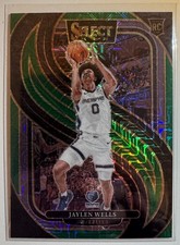 Panini Select Basketball Green Refractor Jaylen Wells No.188