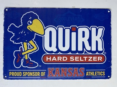 Kansas Jayhawks Boulevard Brewing Sign - Quirk Hard Seltzer - Craft Beer