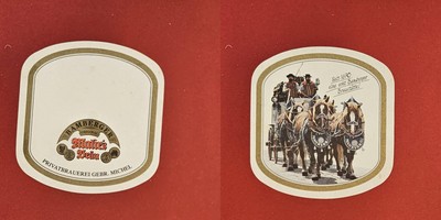 Michel Mahr's Bräu Bamberger Brauerei Bierdeckel Bier