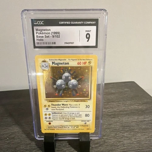 Pokémon Magneton Base Set 9/102 Holo Rare CGC 9 English 1999 60 HP