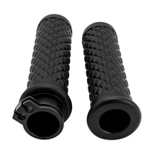 25mm Black Diamond Cable Throttle Hand Grip For Honda VT600 VT1100 VT1300