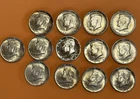 1964 Kennedy 90% Silver Half Dollars 13 Total