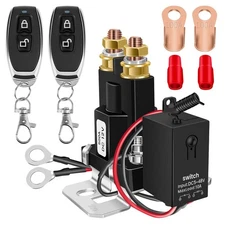 Battery Disconnect Switch 12V Remote Battery Kill Switch Anti-Theft for Car V...