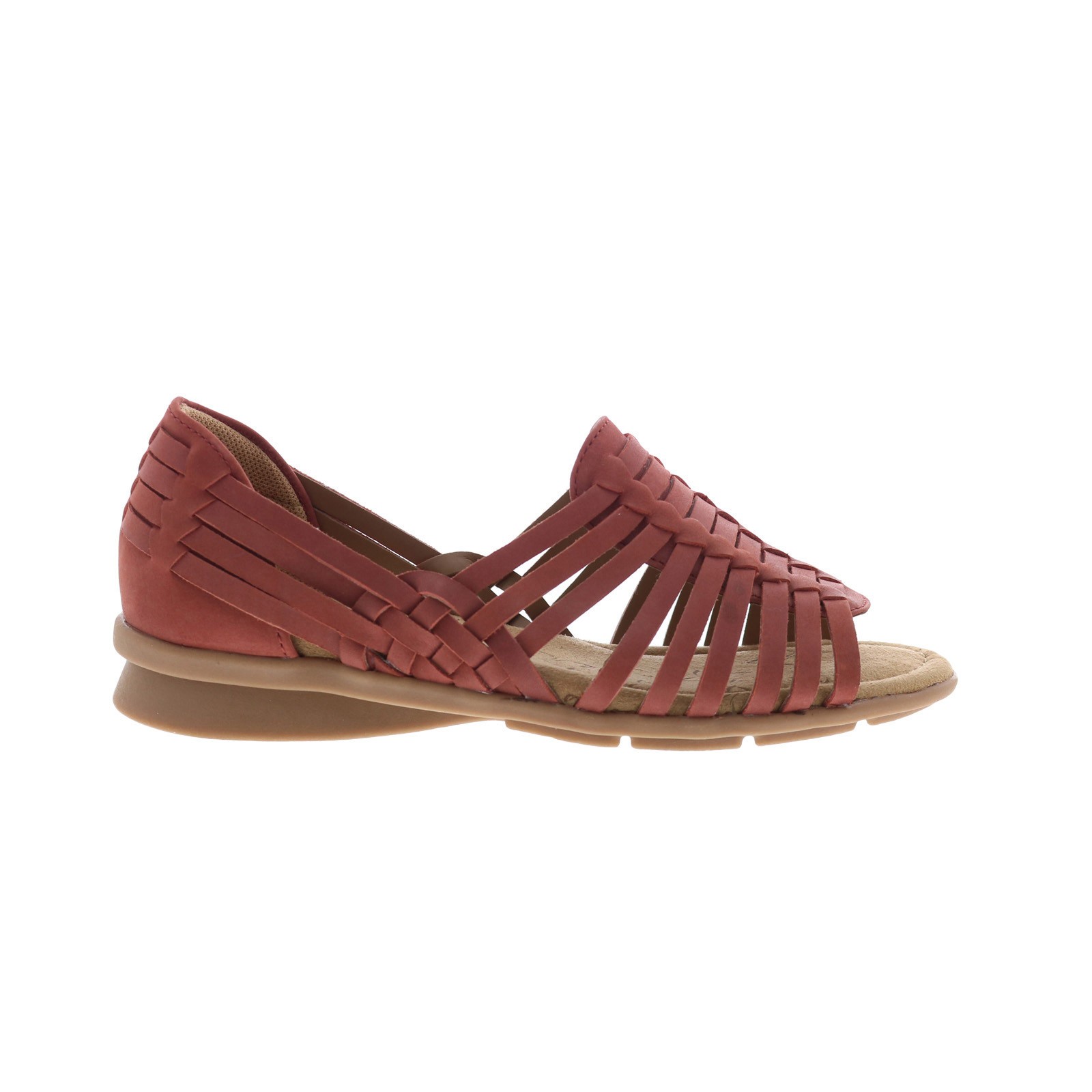 Comfortiva Putnam CT0037002 Womens Red Leather Slip On Loafer Flats Shoes