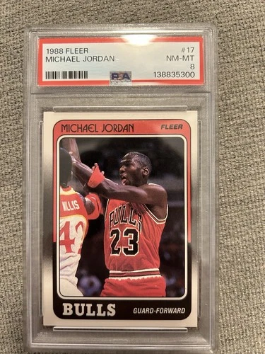 Fleer 1988-89 Michael Jordan #17 Base Set PSA 8 Chicago Bulls Basketball