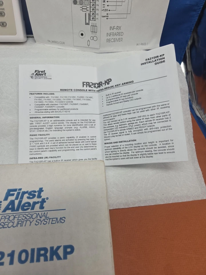  First Alert SECURITY Systems FA210IR- KP REMOTE CONSOLE Reciever Keypad  TX - Image 4 of 4